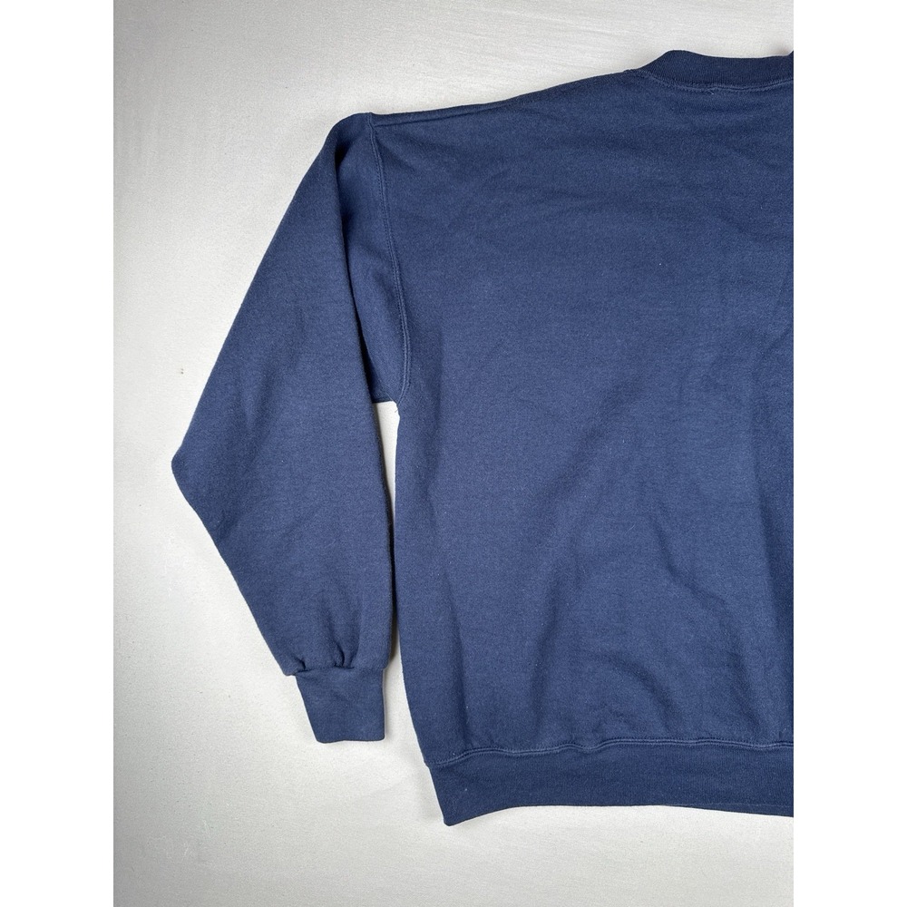 Vintage 90s Bayfield WI Apostle Islands Sweatshirt USA Made XL Navy - Picture 6 of 9
